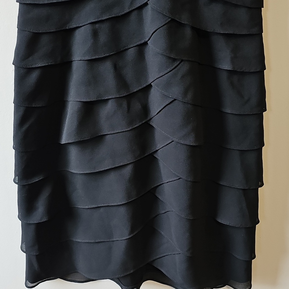 Jessica Size 10 Black and Gold Lace Mini Dress - Picture 3 of 7